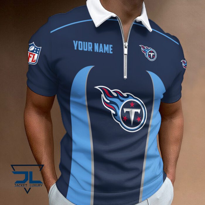 Tennessee Titans Zipper Polo Shirt