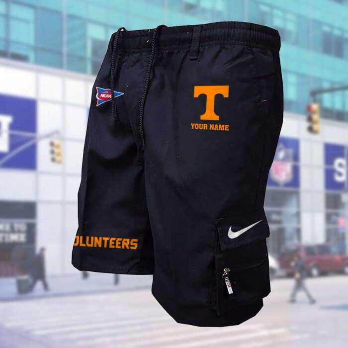 Tennessee Volunteers NCAA Custom Name Multi-pocket Mens Cargo Shorts Outdoor Shorts WMS1059