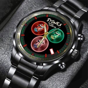 The Rolling Stones Black Stainless Steel Watch GSW1068