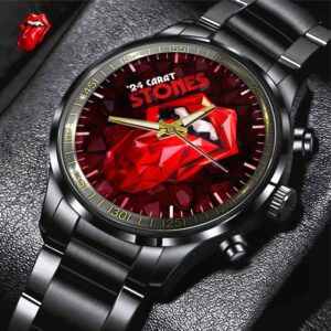 The Rolling Stones Black Stainless Steel Watch GSW1172