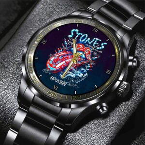 The Rolling Stones Black Stainless Steel Watch GSW1173