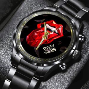The Rolling Stones Black Stainless Steel Watch GSW1351