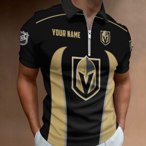 Vegas Golden Knights Zipper Polo Shirt