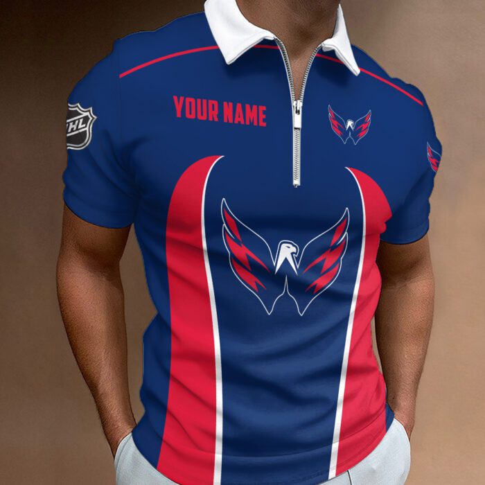 Washington Capitals Zipper Polo Shirt