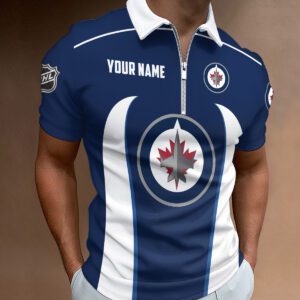 Winnipeg Jets Zipper Polo Shirt