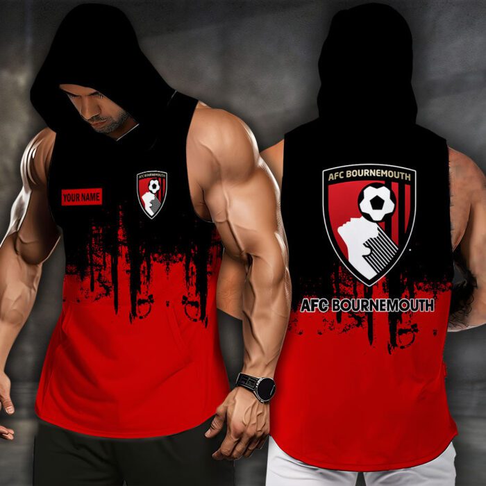 A.F.C. Bournemouth Men Workout Hoodie Tank Tops WHT1594