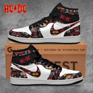 AC/DC Air Jordan 1 Sneaker JD1 Shoes For Fans GSS1003