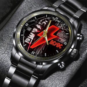 AC/DC Black Stainless Steel Watch GUD1281