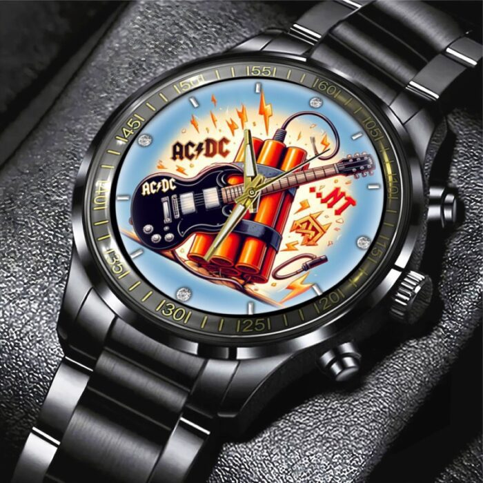 AC/DC Black Stainless Steel Watch GUD1282