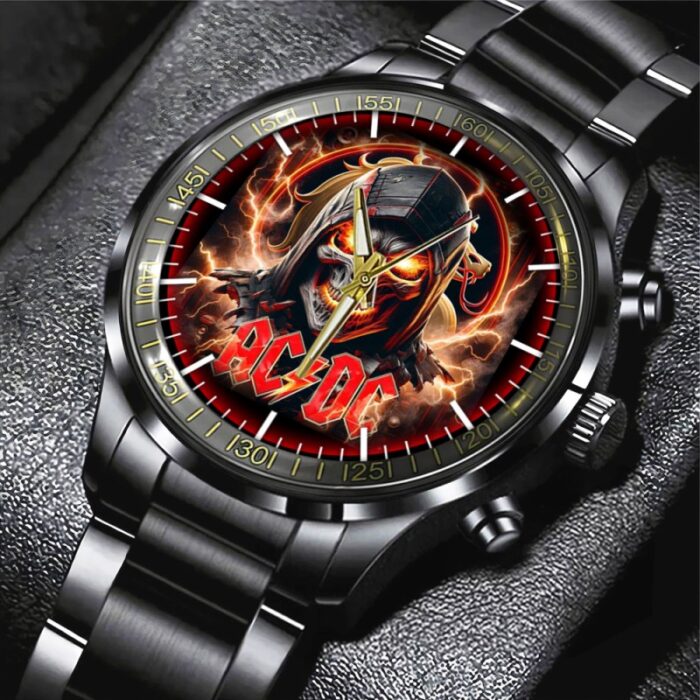 AC/DC Black Stainless Steel Watch GUD1291