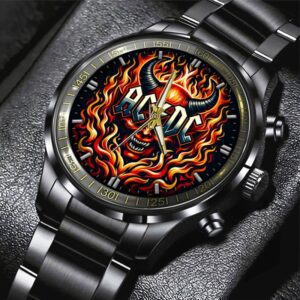 AC/DC Black Stainless Steel Watch GUD1297