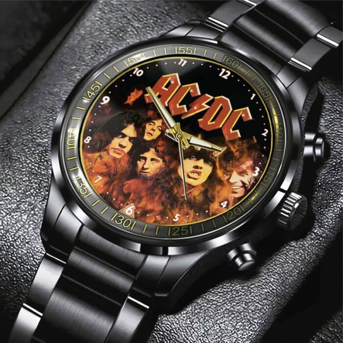 AC/DC Black Stainless Steel Watch GUD1302
