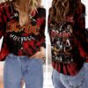 AC/DC Women Casual Shirt 3D Linen Shirt GWS1166