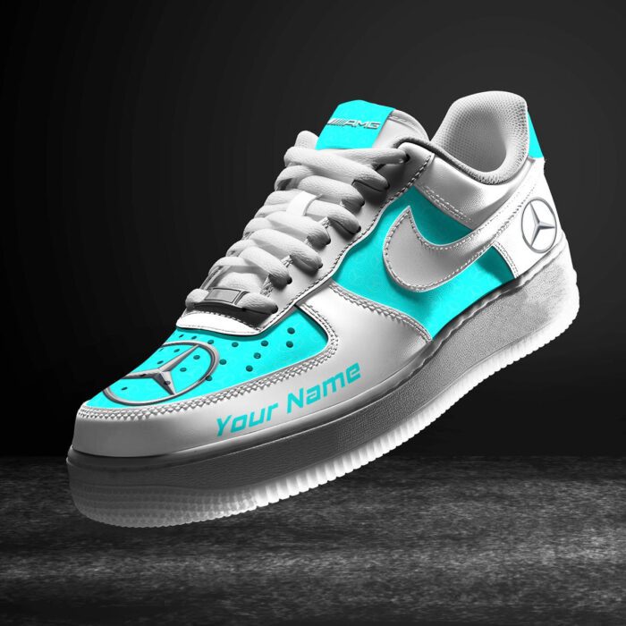 AMG Cyan Air Force 1 Sneakers AF1 Limited Shoes For Cars Fan LAF2188
