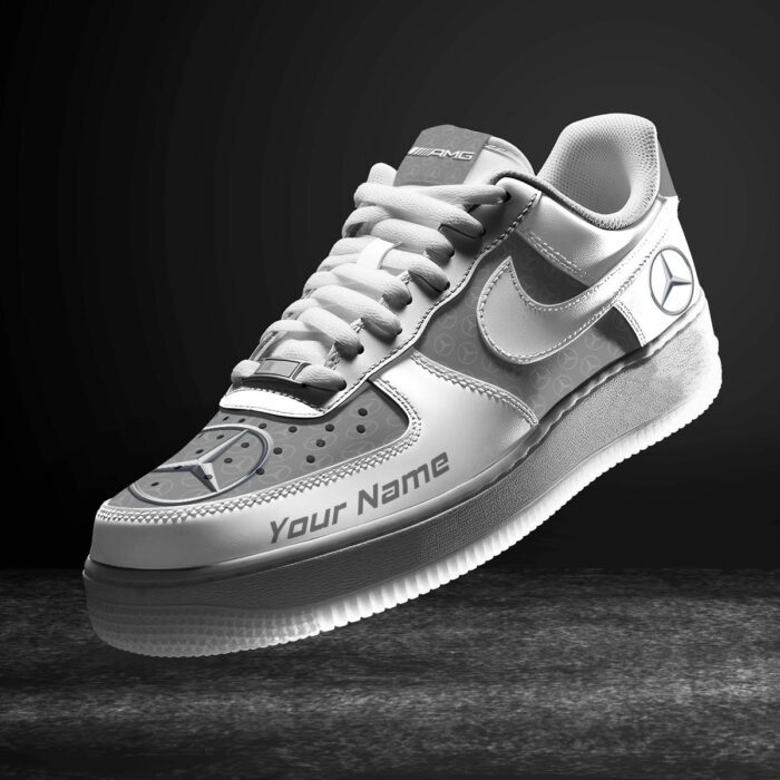 AMG Grey Air Force 1 Sneakers AF1 Limited Shoes For Cars Fan LAF2187