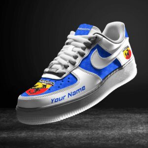 Abarth Blue Air Force 1 Sneakers AF1 Limited Shoes For Cars Fan LAF2740