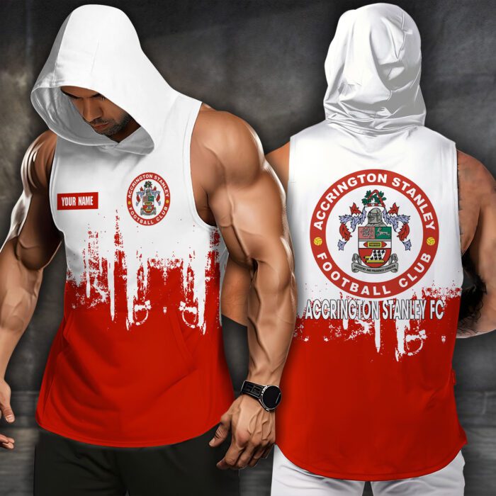 Accrington Stanley Men Workout Hoodie Tank Tops WHT1516