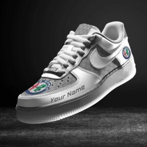 Alfa Romeo Grey Air Force 1 Sneakers AF1 Limited Shoes For Cars Fan LAF2577