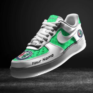 Alfa Romeo Light Green Air Force 1 Sneakers AF1 Limited Shoes For Cars Fan LAF2572