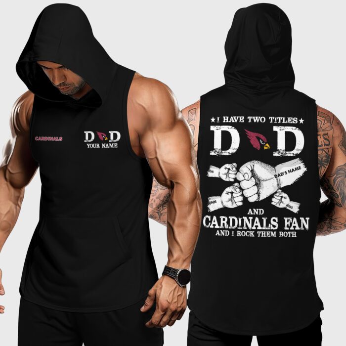 Arizona Cardinals NFL Personalized Hoodie Tank Tops Gifts For Dad WHT1032