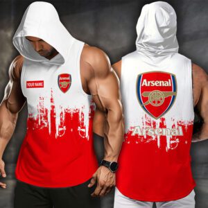 Arsenal F.C. Men Workout Hoodie Tank Tops WHT1598