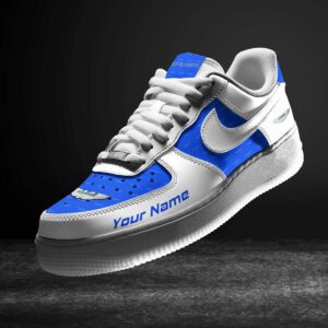 Aston-Martin Blue Air Force 1 Sneakers AF1 Limited Shoes For Cars Fan LAF2370