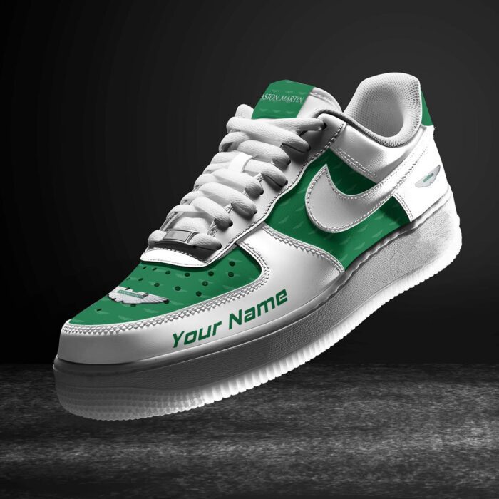 Aston-Martin Green Air Force 1 Sneakers AF1 Limited Shoes For Cars Fan LAF2371