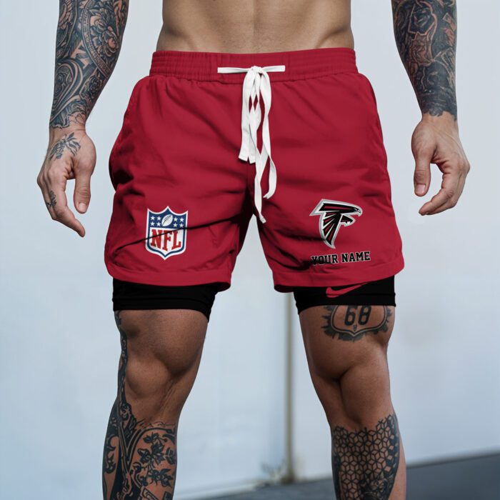 Atlanta Falcons NFL Personalized Double Layer Shorts WDS1097