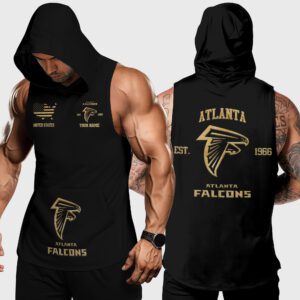 Atlanta Falcons NFL Personalized Workout Hoodie Tank Tops WHT1231