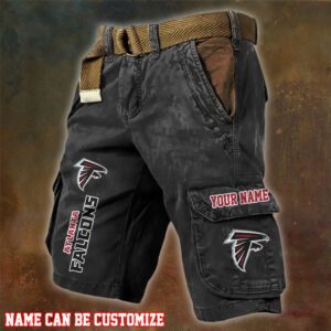 Atlanta Falcons NFL Pocket Print Cargo Shorts V2 Custom Name For Fans MCS1270