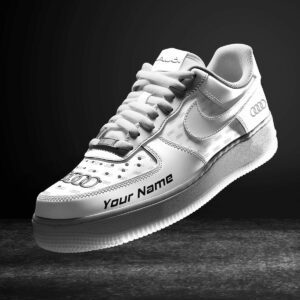 Audi White Air Force 1 Sneakers AF1 Limited Shoes For Cars Fan LAF2009