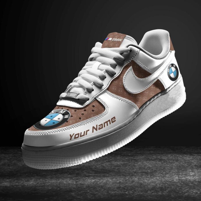 BMW M Brown Air Force 1 Sneakers AF1 Limited Shoes For Cars Fan LAF2086