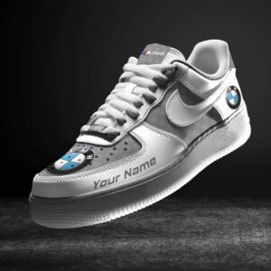 BMW M Grey Air Force 1 Sneakers AF1 Limited Shoes For Cars Fan LAF2087