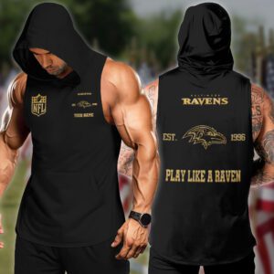 Baltimore Ravens NFL Hoodie Tanktop Custom Your Name WHT1002