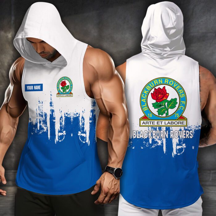 Blackburn Rovers Men Workout Hoodie Tank Tops WHT1485