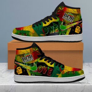 Bob Marley Air Jordan 1 Sneaker JD1 Shoes For Fans GSS1011