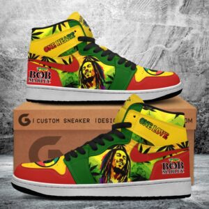 Bob Marley Air Jordan 1 Sneaker JD1 Shoes For Fans GSS1013