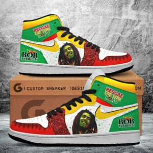 Bob Marley Air Jordan 1 Sneaker JD1 Shoes For Fans GSS1016