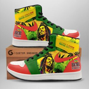Bob Marley Air Jordan 1 Sneaker JD1 Shoes For Fans GSS1018