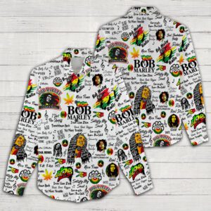 Bob Marley Women Casual Shirt 3D Linen Shirt GWS1189