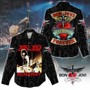 Bon Jovi Women Casual Shirt 3D Linen Shirt GWS1157