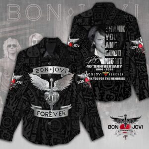 Bon Jovi Women Casual Shirt 3D Linen Shirt GWS1160
