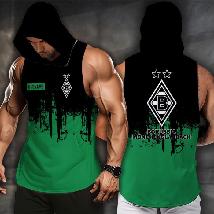 Borussia Monchengladbach Men Workout Hoodie Tank Tops WHT1321