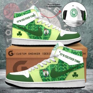 Boston Celtics Air Jordan 1 Sneaker JD1 Shoes For Fans GSS1027