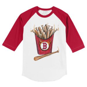 Boston Red Sox Hot Bats 3/4 Red Sleeve Raglan Shirt
