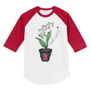 Boston Red Sox Ladybug 3/4 Red Sleeve Raglan Shirt