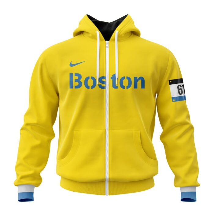 Boston Red Sox MLB Personalized 2024 City Connect 3D Zip Hoodie CCN1036