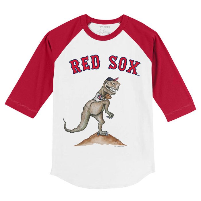 Boston Red Sox TT Rex 3/4 Red Sleeve Raglan Shirt