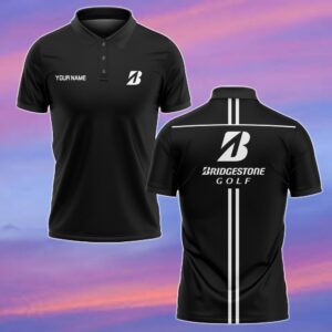 Bridgestone Personalized Golf Polo Shirts - White WPL1000