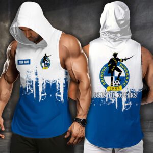 Bristol Rovers Men Workout Hoodie Tank Tops WHT1490